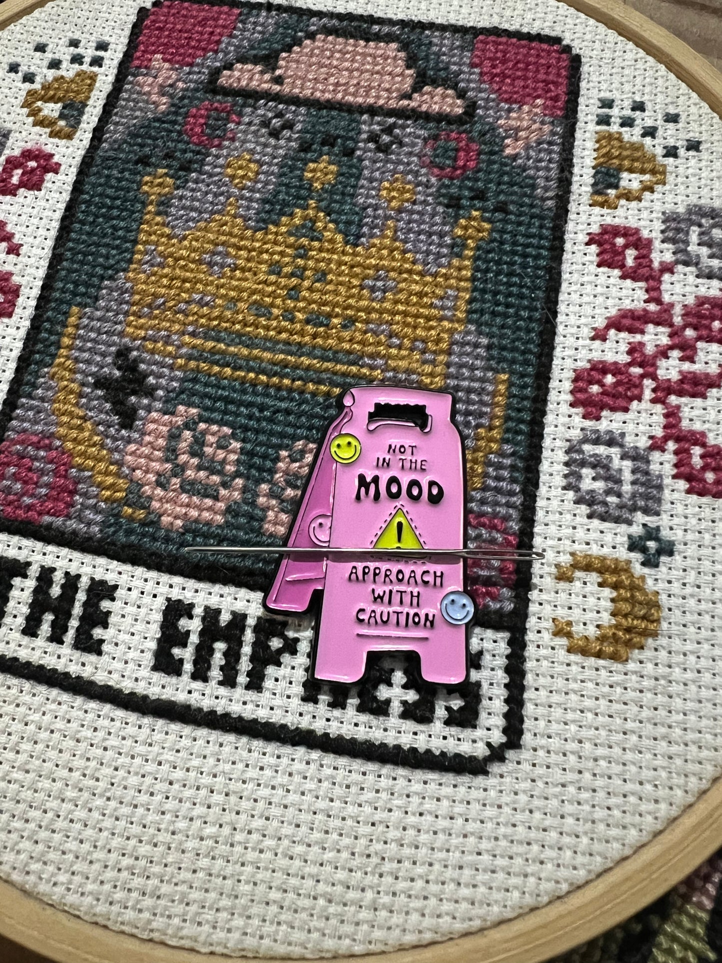 Not in the Mood magnetic needle minder