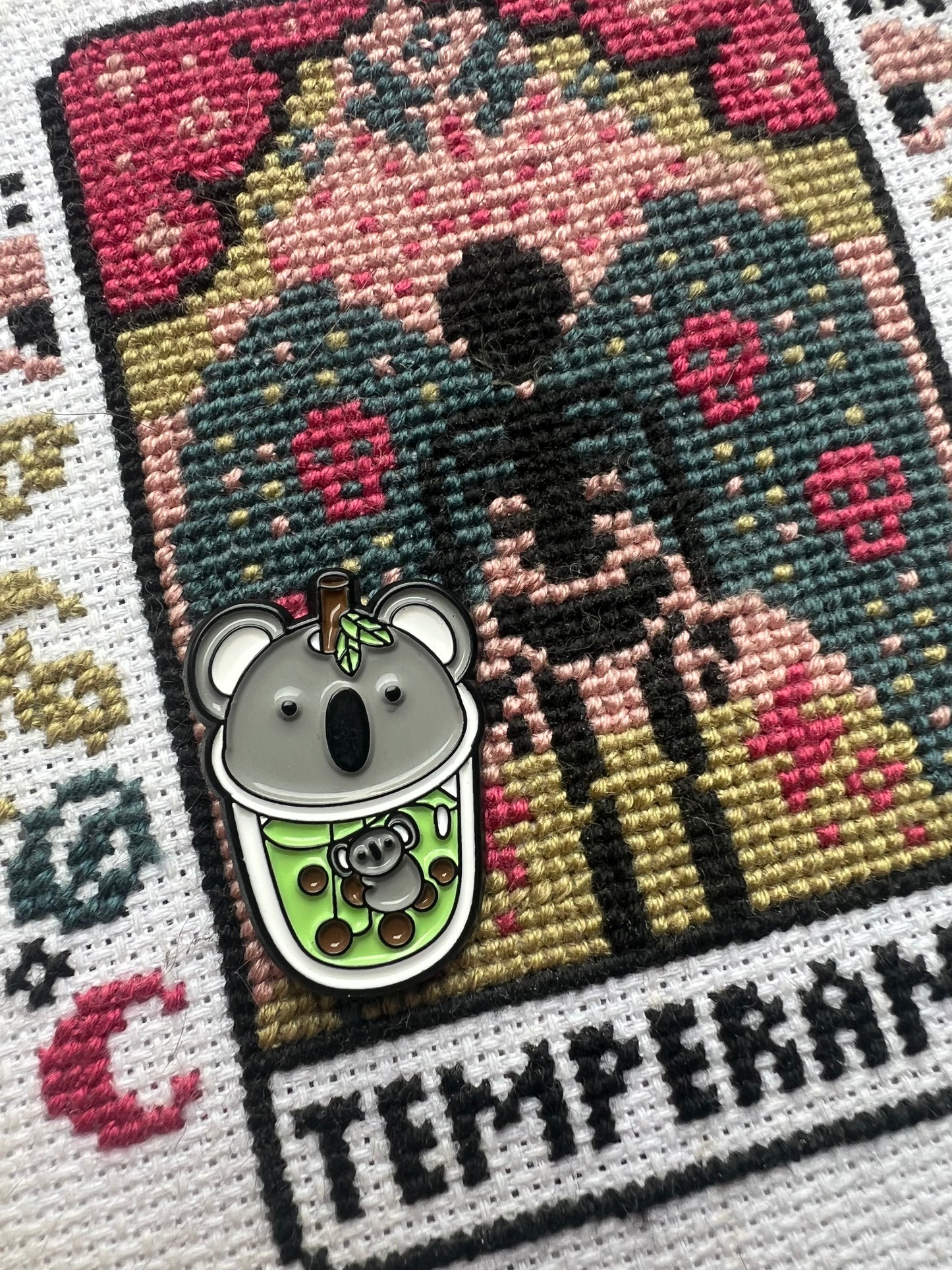 Koala bubble tea magnetic needle minder