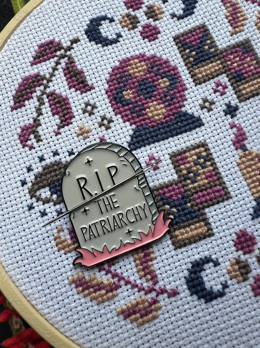 RIP The Patriarchy magnetic needle minder