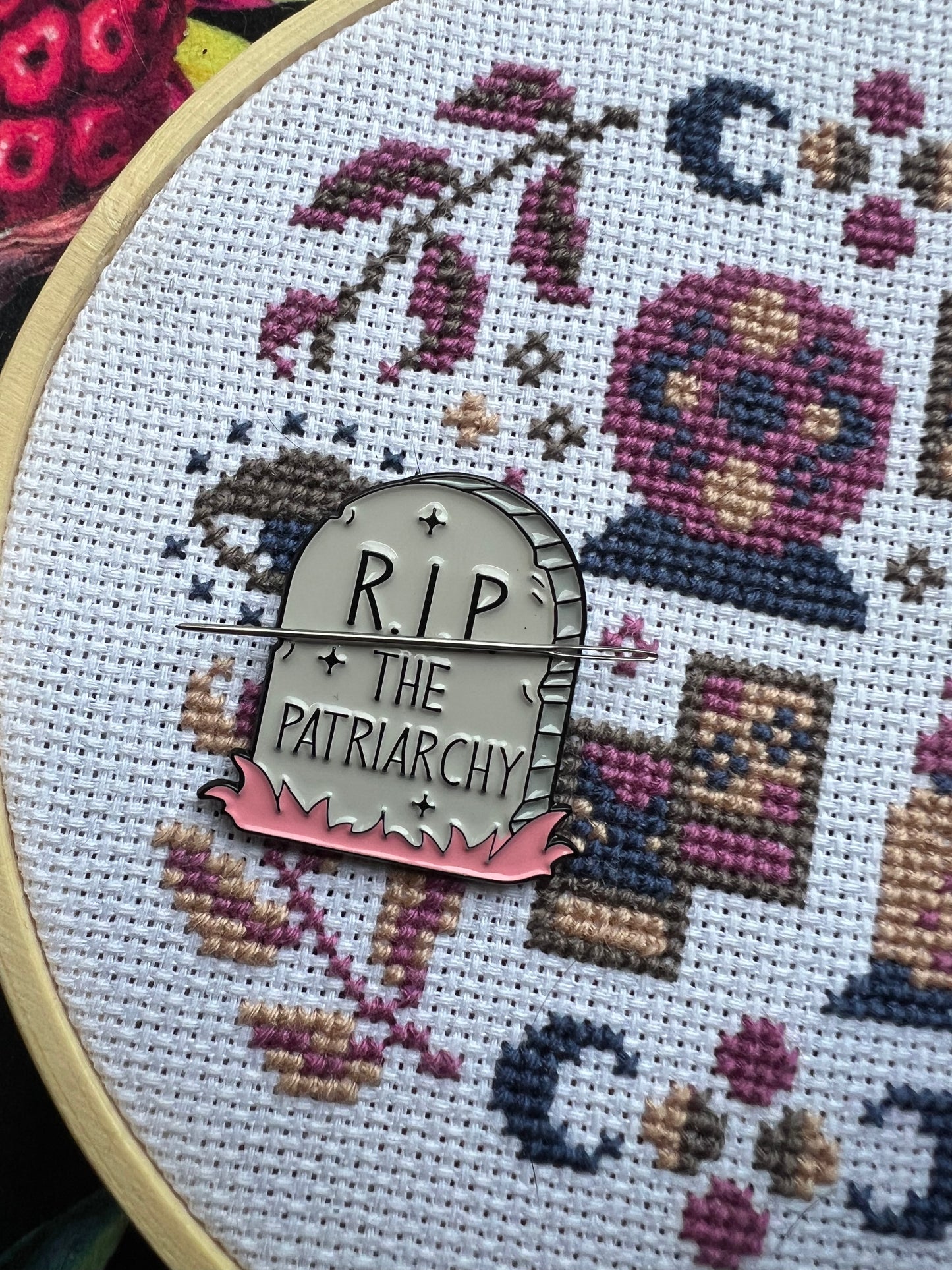 RIP The Patriarchy magnetic needle minder