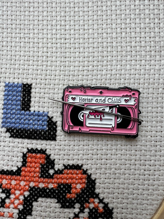 Horror and Chills magnetic VHS needle minder