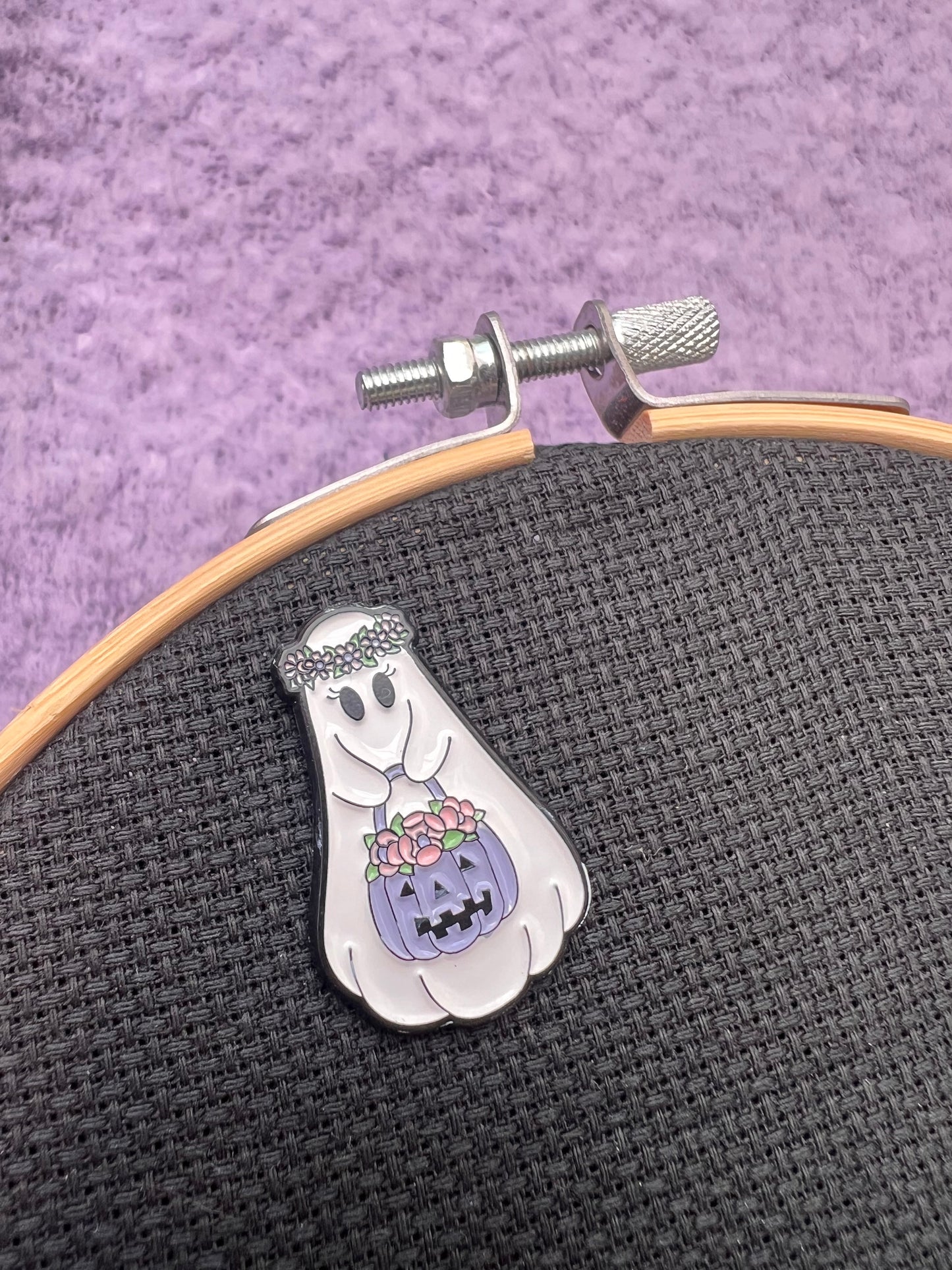 Pretty as a Pumpkin magnetic needle minder