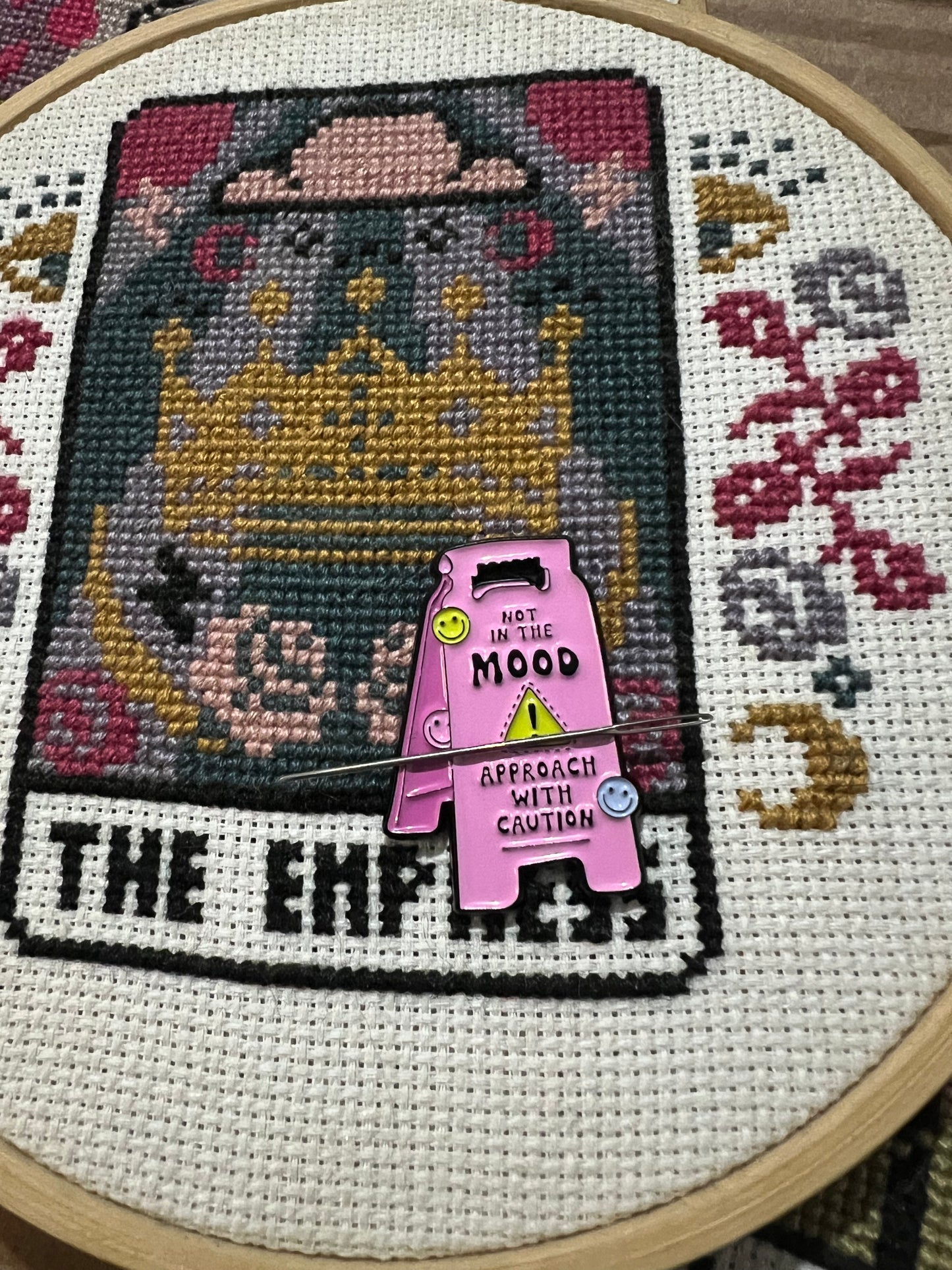 Not in the Mood magnetic needle minder