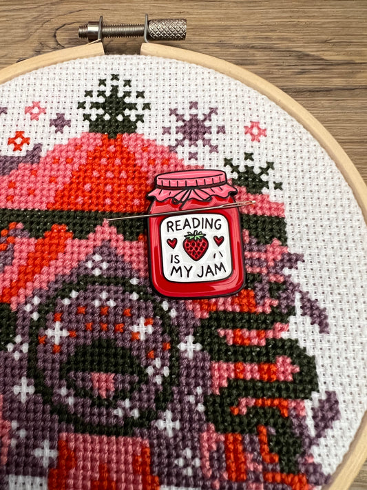 Reading is my Jam magnetic needle minder