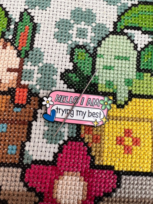 Trying My Best magnetic needle minder