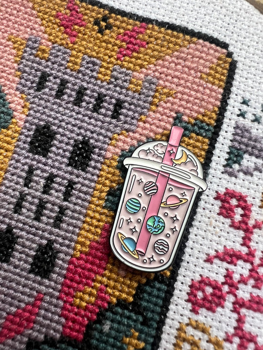 Planet bubble tea magnetic needle minder