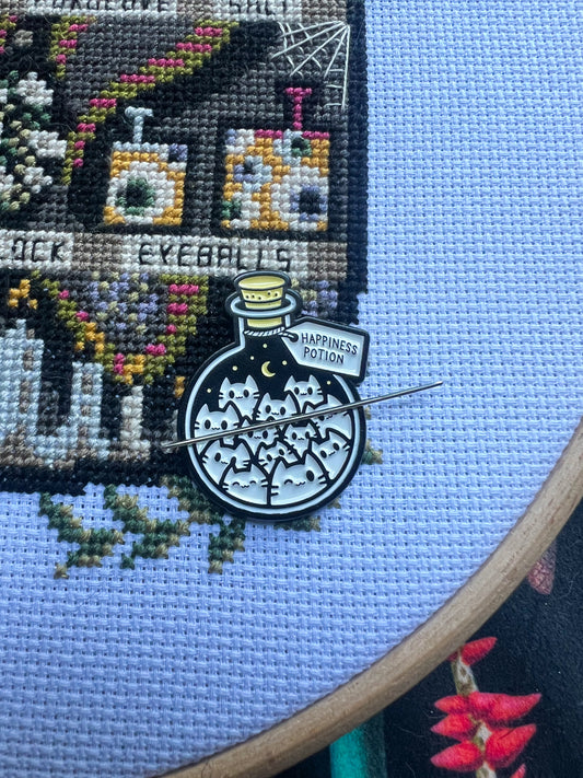 Cat Happiness Potion magnetic needle minder